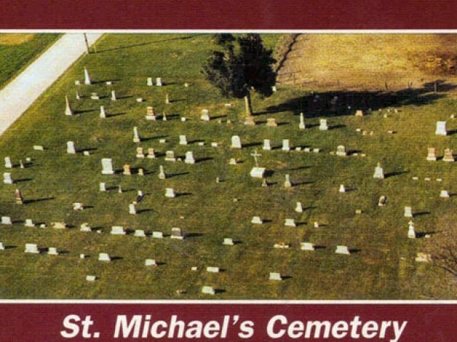 St Michaels Cemt from Air